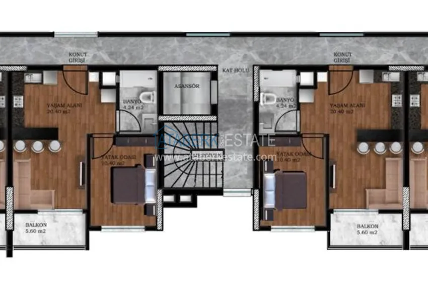 Купить дешево Инвестиционная недвижимость в строящемся комплексе в Анталии, район Алтынташ 2 