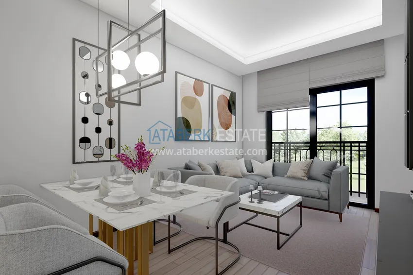 Приобрести Новый проект резиденции в центре Алании – 100 метров от пляжа Кейкубат 1 