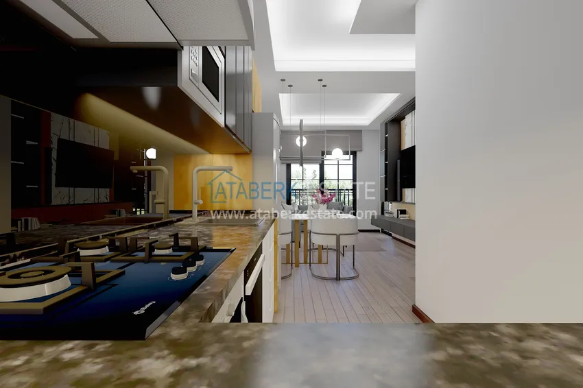 Приобрести Новый проект резиденции в центре Алании – 100 метров от пляжа Кейкубат 4 