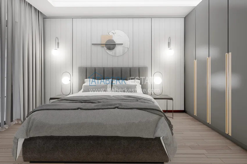 Приобрести Новый проект резиденции в центре Алании – 100 метров от пляжа Кейкубат 6 