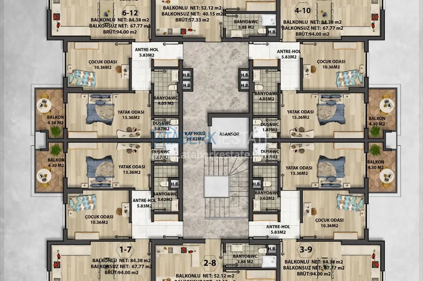 Купить дешево Новый проект современного жилого комплекса в районе Оба, Алания 1 