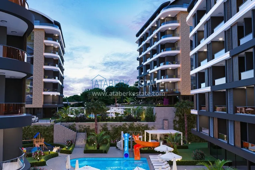 Квартира напрямую от инвестора в комплексе на этапе строительства в районе Оба, Алания 10 