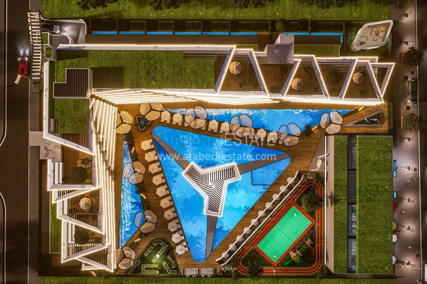 Новый проект роскошной резиденции в престижном районе Алтынташ - Анталья 10 