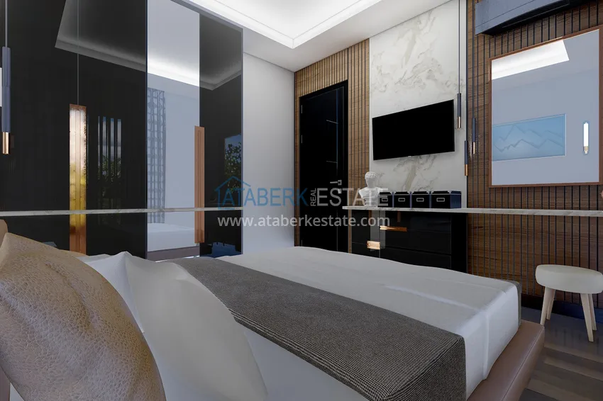 Приобрести Новый проект резиденции сегмента комфорт в центре Алании, район пляжа Клеопатра 10 