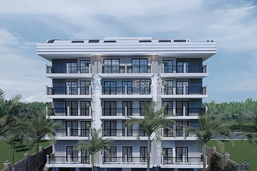 Новый проект резиденции в центре Алании – 100 метров от пляжа Кейкубат 10 