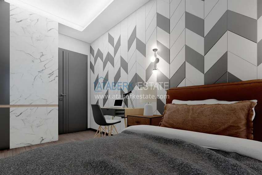 Приобрести Новый проект резиденции в центре Алании – 100 метров от пляжа Кейкубат 15 