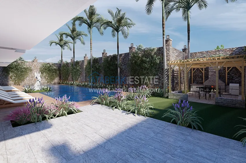 Новый проект резиденции в центре Алании – 100 метров от пляжа Кейкубат 11 