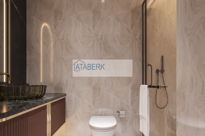 Приобрести Проект реновации! Новый проект Off-plan в центре Алании, район пляжа Клеопатра 12 