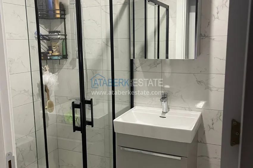 Приобрести Дуплекс 2+1 с мебелью и видом на горы в молодом современном комплексе, район Оба – Алания 12 