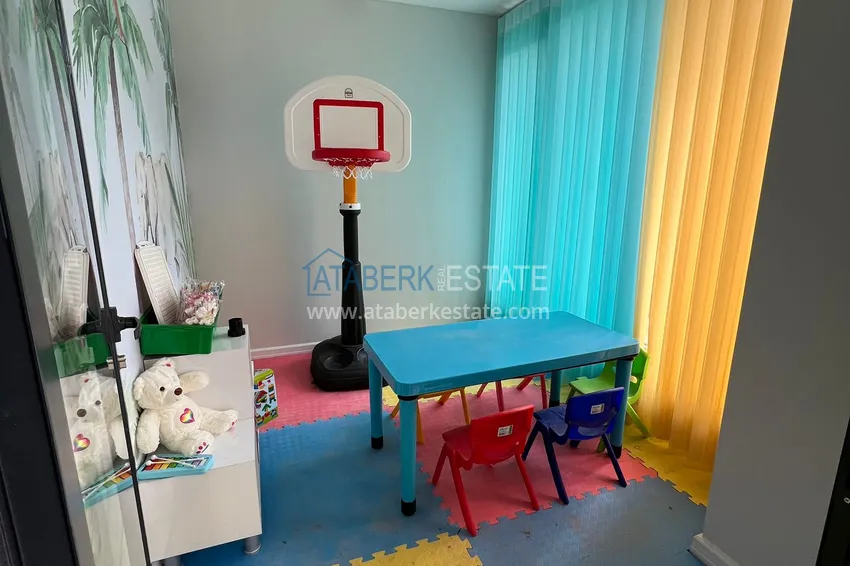 Квартира 1+1 с мебелью в районе, открытом для ВНЖ – Оба, Алания 15 