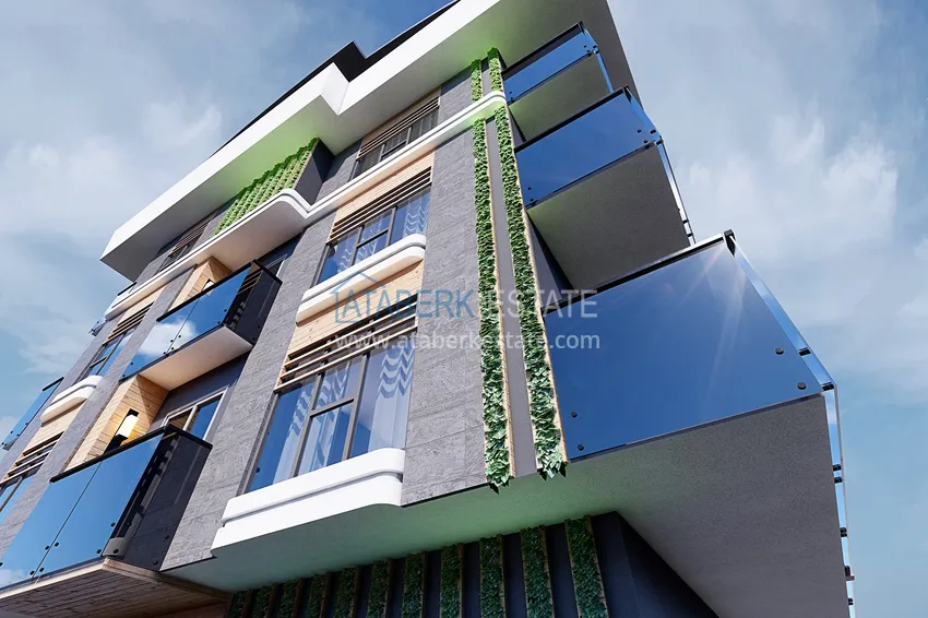 Новый проект резиденции сегмента комфорт в центре Алании, район пляжа Клеопатра 14 