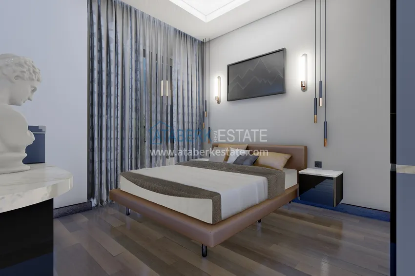 Приобрести Новый проект резиденции сегмента комфорт в центре Алании, район пляжа Клеопатра 12 