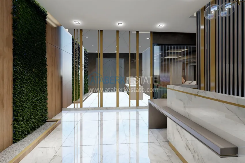 Новый инвестиционный проект жилого комплекса в Авсалларе с закрытой благоустроенной территорией 13 