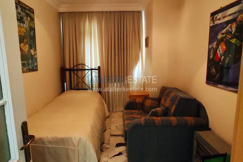 Приобрести Пентхаус-дуплекс 4+1 меблированный с видом на море, горы и историческую крепость, центр Алании 13 