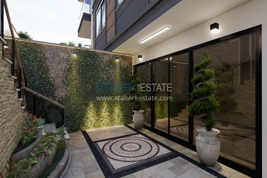 Новый малоэтажный жилой комплекс на завершающем этапе строительства – Алания, район Оба 13 