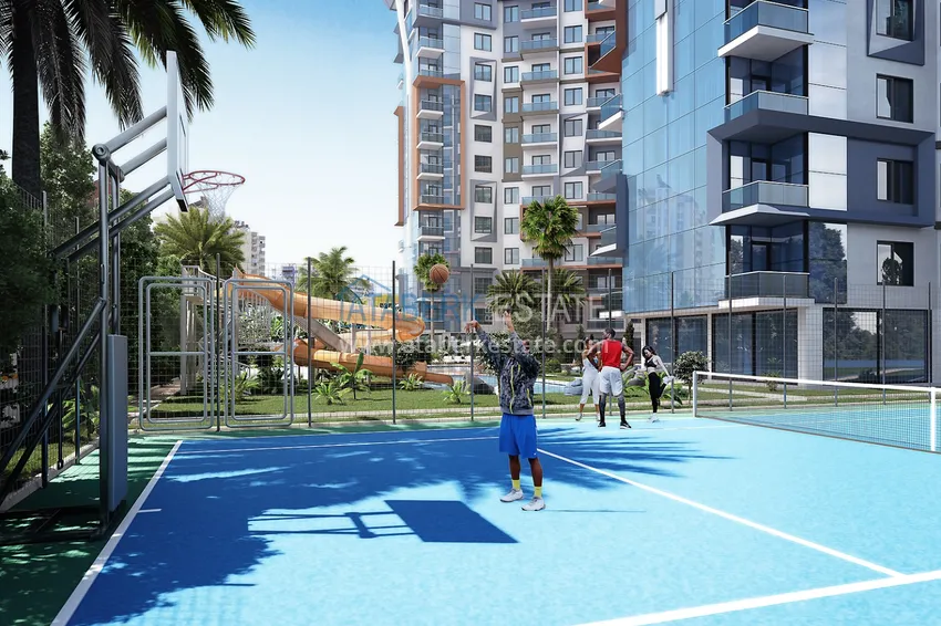 Квартира 1+1 от инвестора в жилом комплексе на этапе строительства, район Махмутлар, Алания, 60 кв.м, 5 этаж 8 