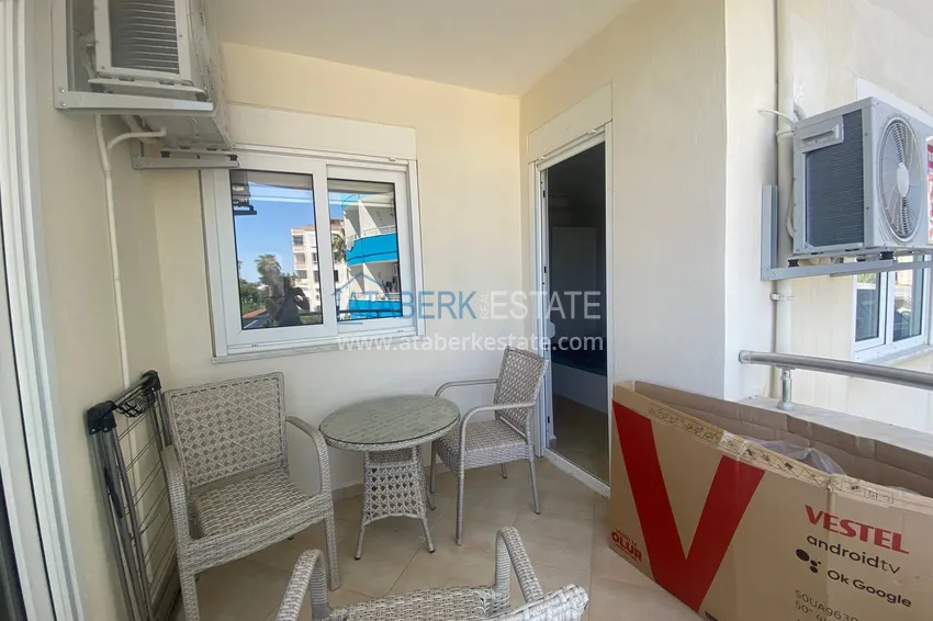 Приобрести Двухкомнатная квартира с мебелью и видом на море в комплексе на первой береговой, район Тосмур – Алания  14 