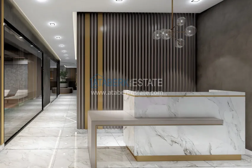 Новый инвестиционный проект жилого комплекса в Авсалларе с закрытой благоустроенной территорией 14 