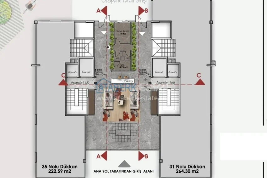 Купить дешево Современный бизнес-центр в активном деловом районе города – Муратпаша 1