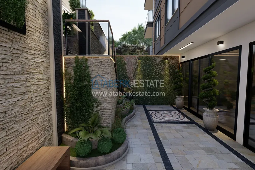 Новый малоэтажный жилой комплекс на завершающем этапе строительства – Алания, район Оба 14 