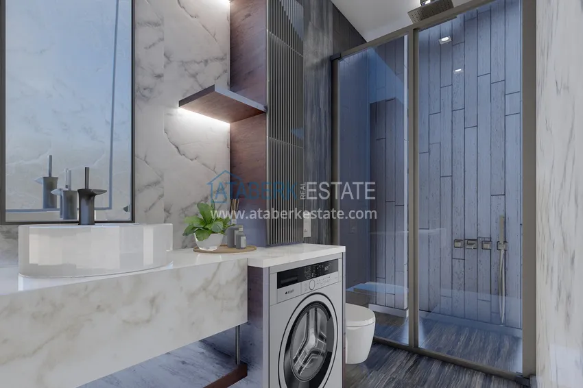 Приобрести Новый проект резиденции сегмента комфорт в центре Алании, район пляжа Клеопатра 14 