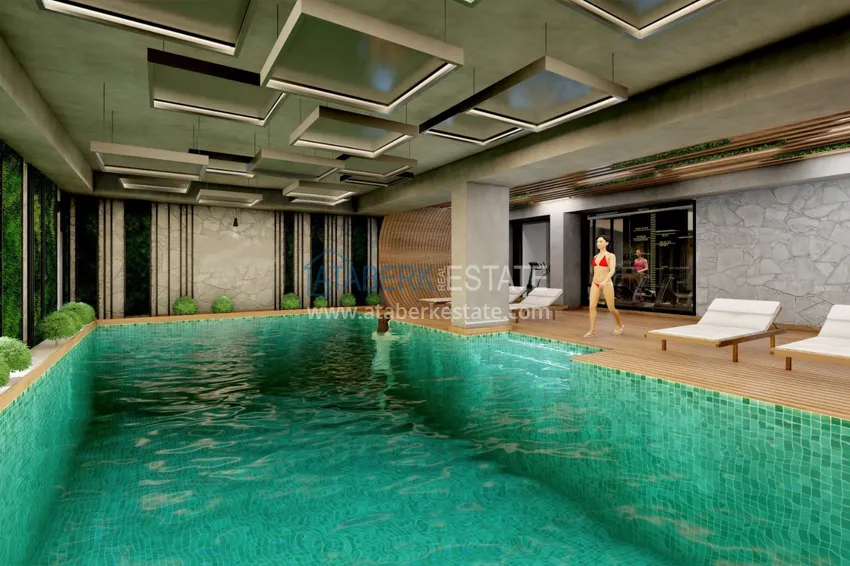 Новый инвестиционный проект жилого комплекса в Авсалларе с закрытой благоустроенной территорией 15 