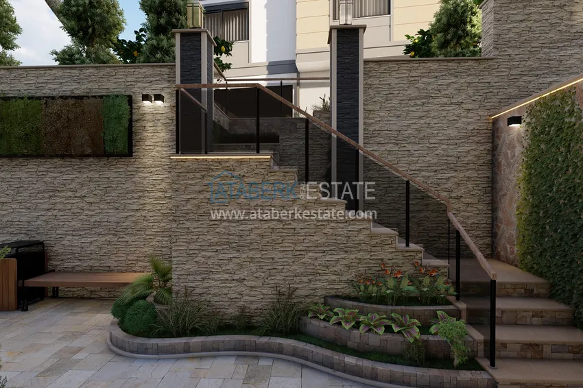 Новый малоэтажный жилой комплекс на завершающем этапе строительства – Алания, район Оба 15 