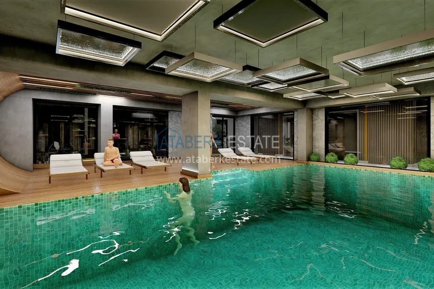 Новый инвестиционный проект жилого комплекса в Авсалларе с закрытой благоустроенной территорией 16 