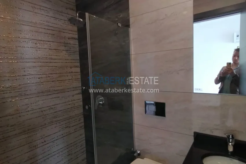 Приобрести Недвижимость под ВНЖ. Трехкомнатная квартира с видом на горы в молодой резиденции в 50 метрах от моря - центр Алании  17 