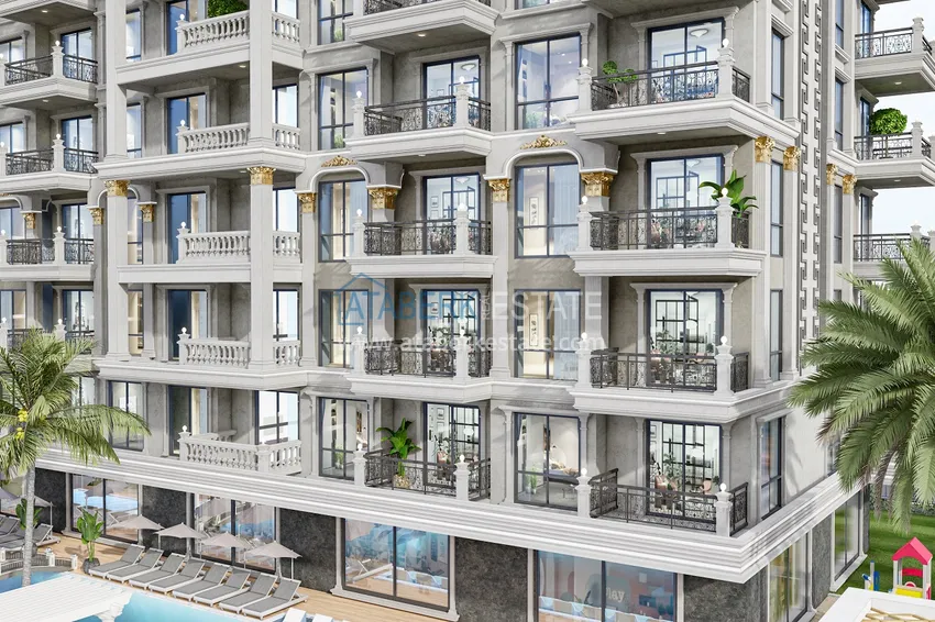 Резиденция в центре Алании на этапе проекта – квартиры по минимальным стартовым ценам 20 