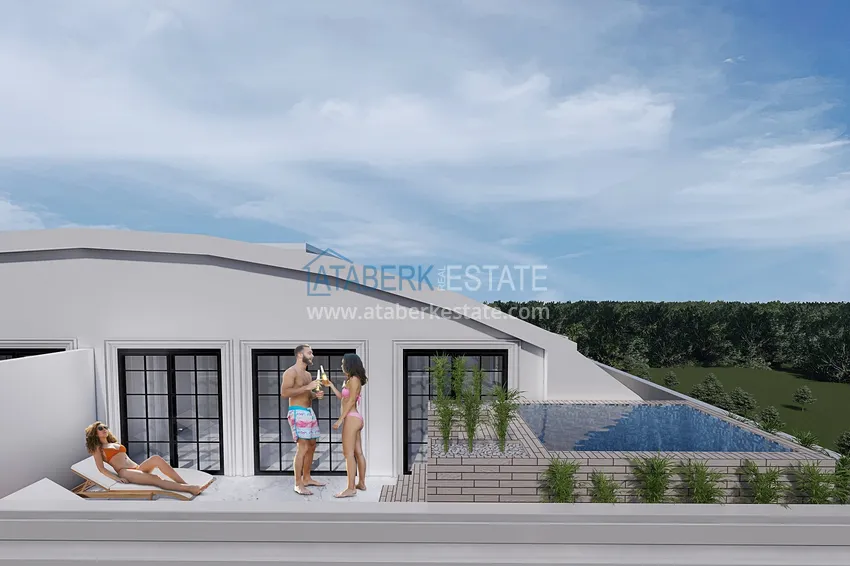 Новый проект резиденции в центре Алании – 100 метров от пляжа Кейкубат 18 