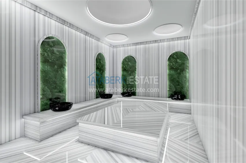 Новый инвестиционный проект жилого комплекса в Авсалларе с закрытой благоустроенной территорией 18 