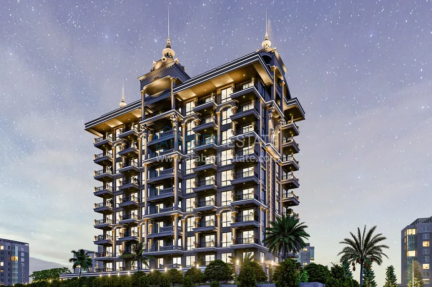 Резиденция в центре Алании на этапе проекта – квартиры по минимальным стартовым ценам 1 