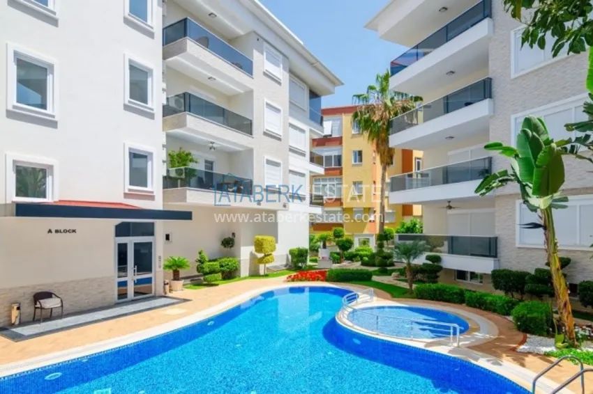 Квартира 2+1 с мебелью и застеклённым балконом, Алания, Оба 2 