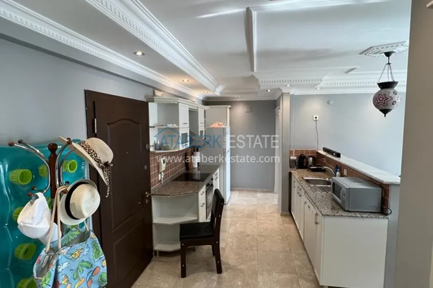 Приобрести Квартира 2+1 с мебелью и видом на море в комплексе с инфраструктурой, район Оба – Алания 1