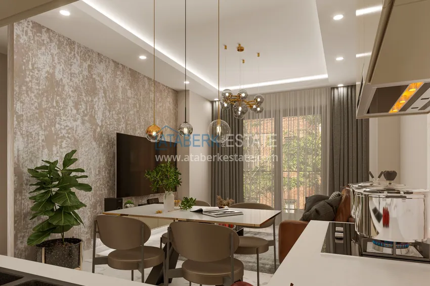 Приобрести Квартиры 1+1 в комплексе на завершающем этапе строительства - верхняя Оба, Алания 1 