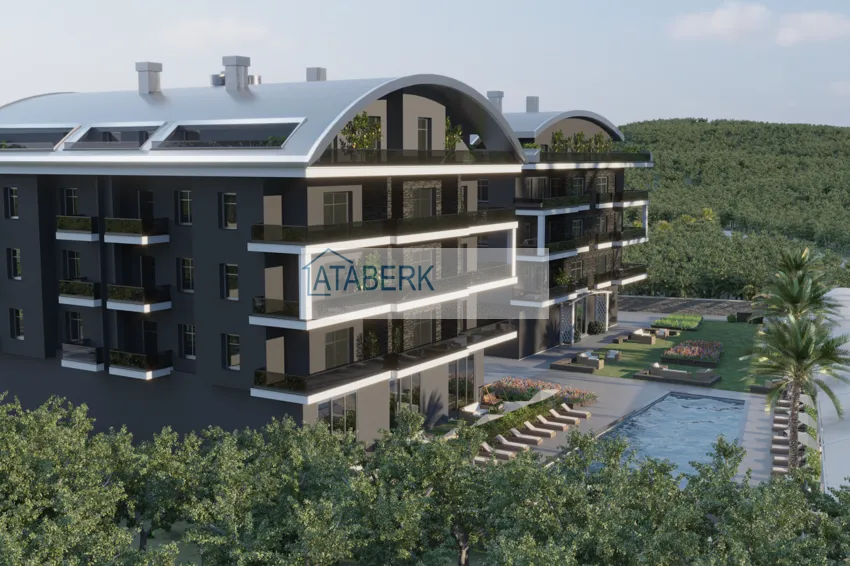 Новый проект современного жилого комплекса в районе Оба, Алания 2 