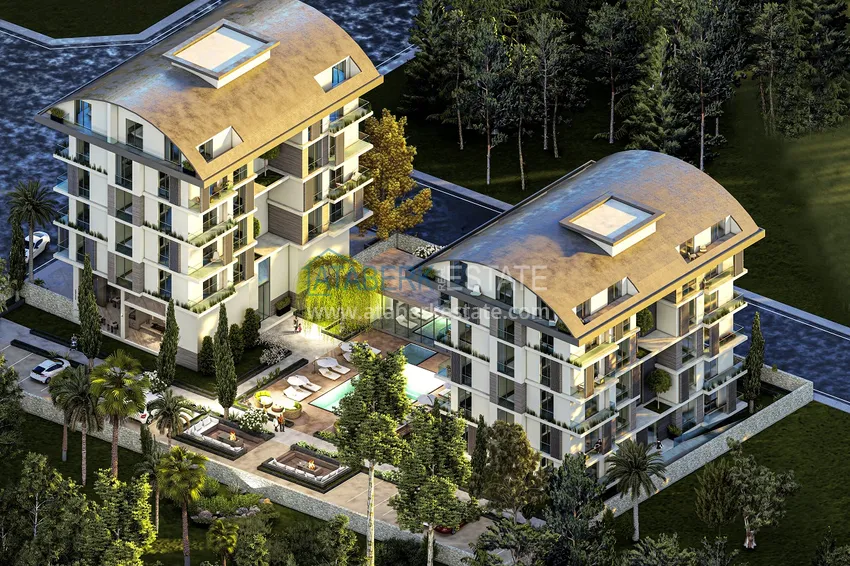 Новый проект жилого комплекса комфорт-класса в 280 метрах от моря – Алания, Каргыджак 1 