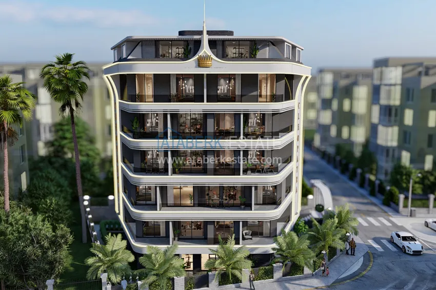 Проект реновации! Новый проект Off-plan в центре Алании, район пляжа Клеопатра 1 