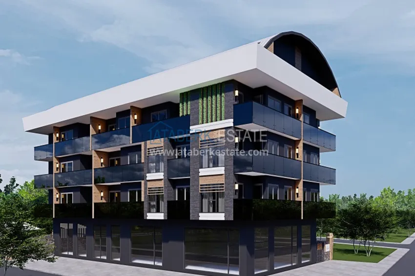 Новый проект резиденции сегмента комфорт в центре Алании, район пляжа Клеопатра 3 