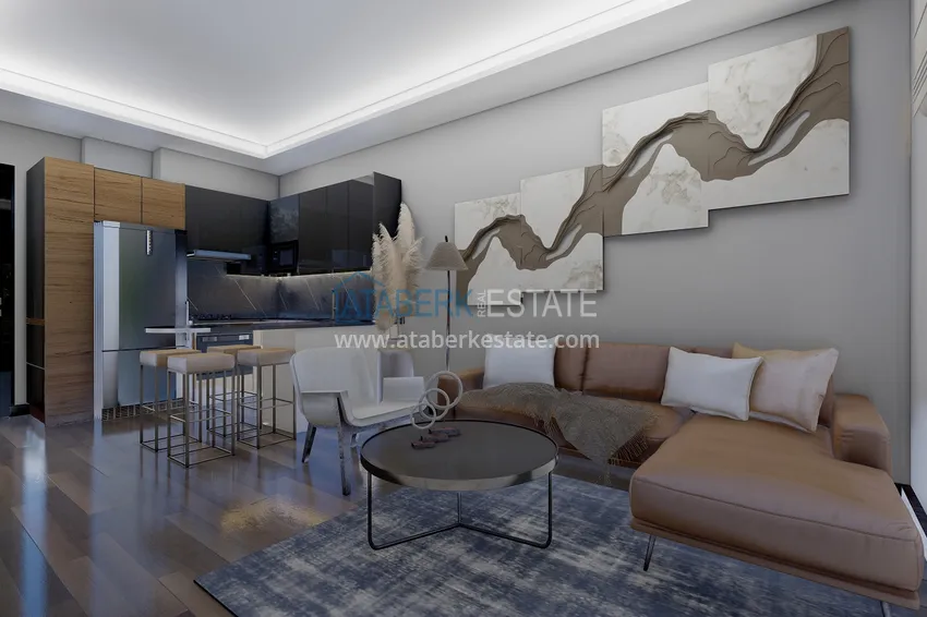 Приобрести Новый проект резиденции сегмента комфорт в центре Алании, район пляжа Клеопатра 1 