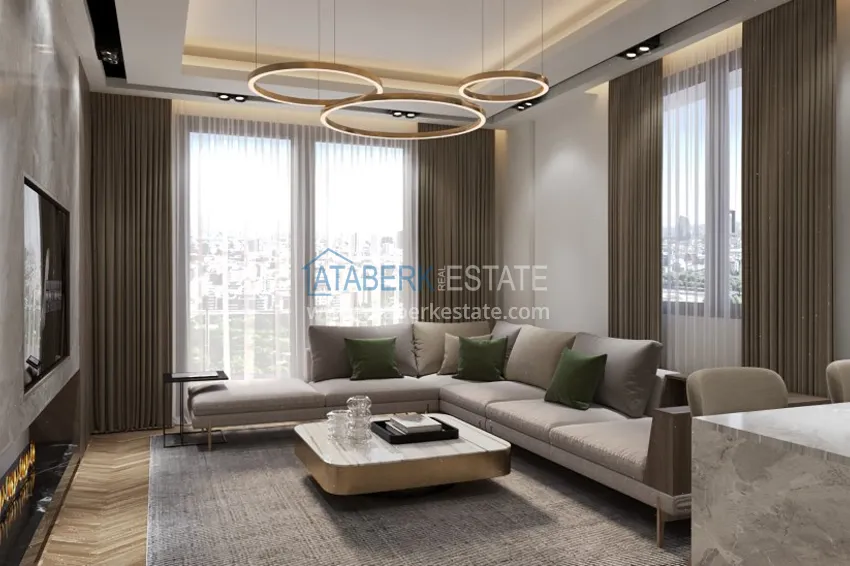 Приобрести Квартиры 2+1 на этапе строительства в районе Давултепе-Мерсин 2 