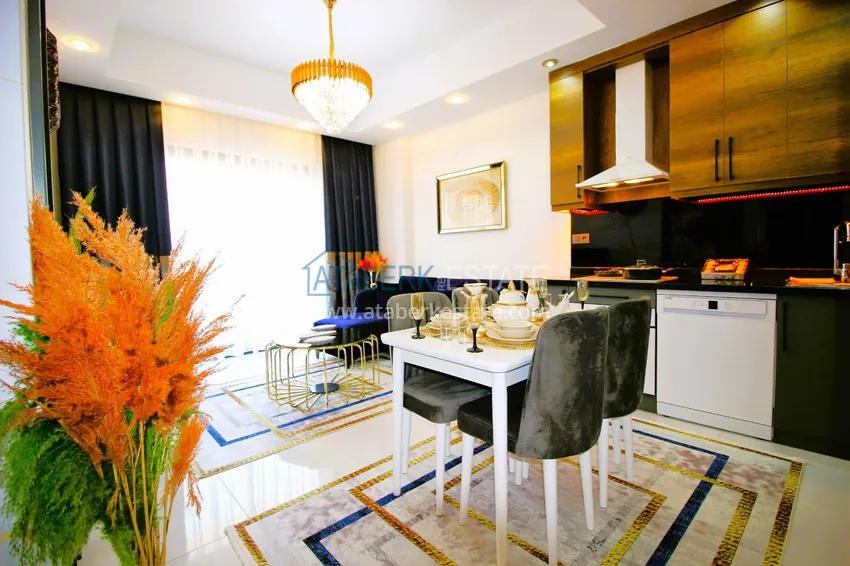 Приобрести Квартира 1+1 меблированная в комплексе с богатой инфраструктурой, район Махмутлар – Алания 2 