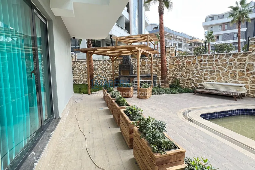 Квартира 1+1 с мебелью в районе, открытом для ВНЖ – Оба, Алания 5 