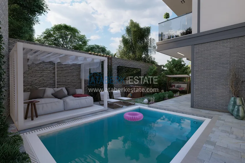 Новый малоэтажный жилой комплекс на завершающем этапе строительства – Алания, район Оба 21 