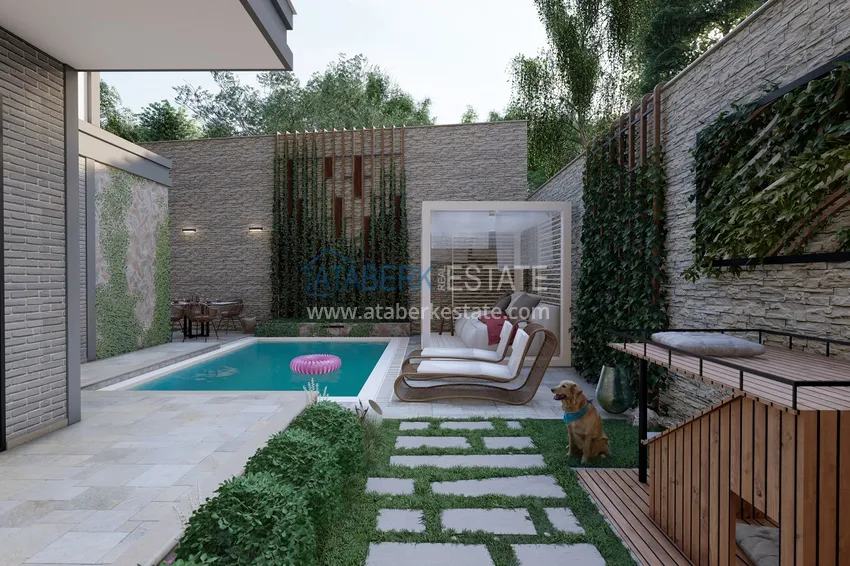 Новый малоэтажный жилой комплекс на завершающем этапе строительства – Алания, район Оба 22 