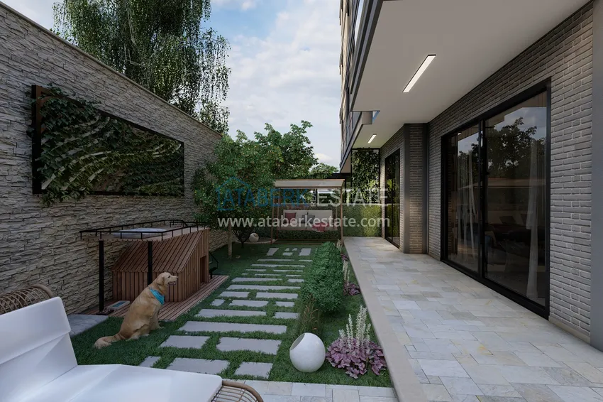 Новый малоэтажный жилой комплекс на завершающем этапе строительства – Алания, район Оба 23 