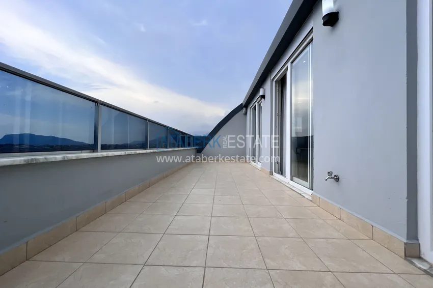 Приобрести Пентхаус-дуплекс 3+1 с мебелью в европейском малоэтажном районе Алании, Оба 26 