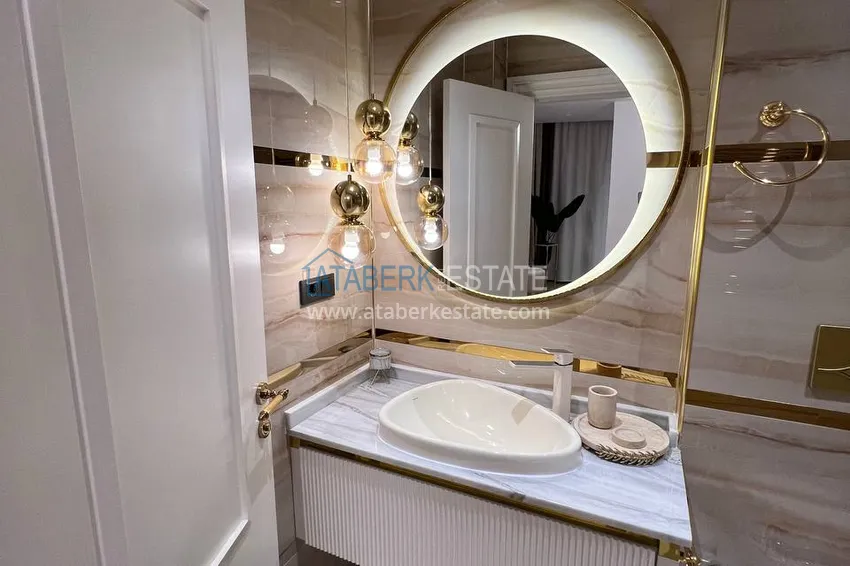 Приобрести Видовая двухэтажная вилла с роскошной мебелью и видом на море, район Махмутлар – Алания 27