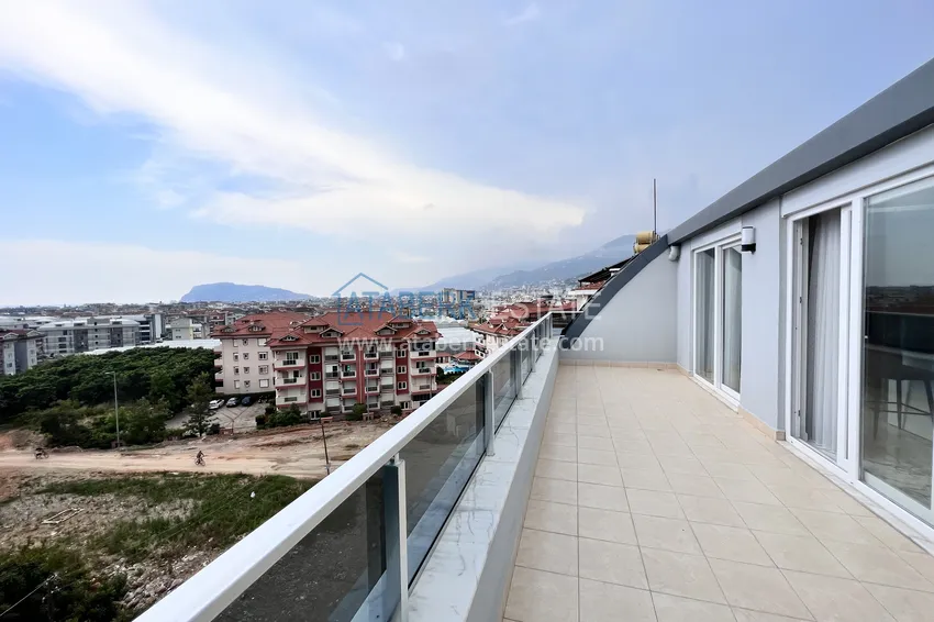 Приобрести Пентхаус-дуплекс 3+1 с мебелью в европейском малоэтажном районе Алании, Оба 27 